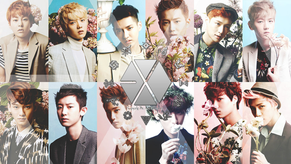 Exo Flower Photoshoot Wallpaper HD By Xeliahearts