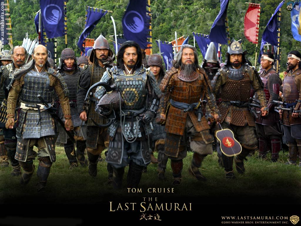 Katsumoto and his band of samurai warriors bring Algren as a