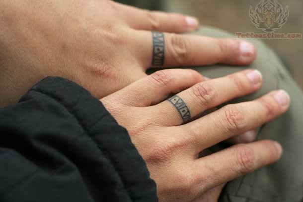 Glamorous Wedding Ring Tattoos Slodive Theweddingplans