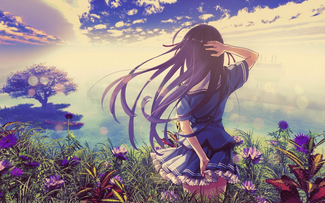 Anime Girl Wallpaper by Simolia 1131x707