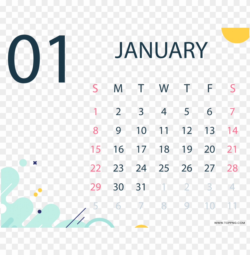 January 2023 Calendar Transparent PNG TOPpng