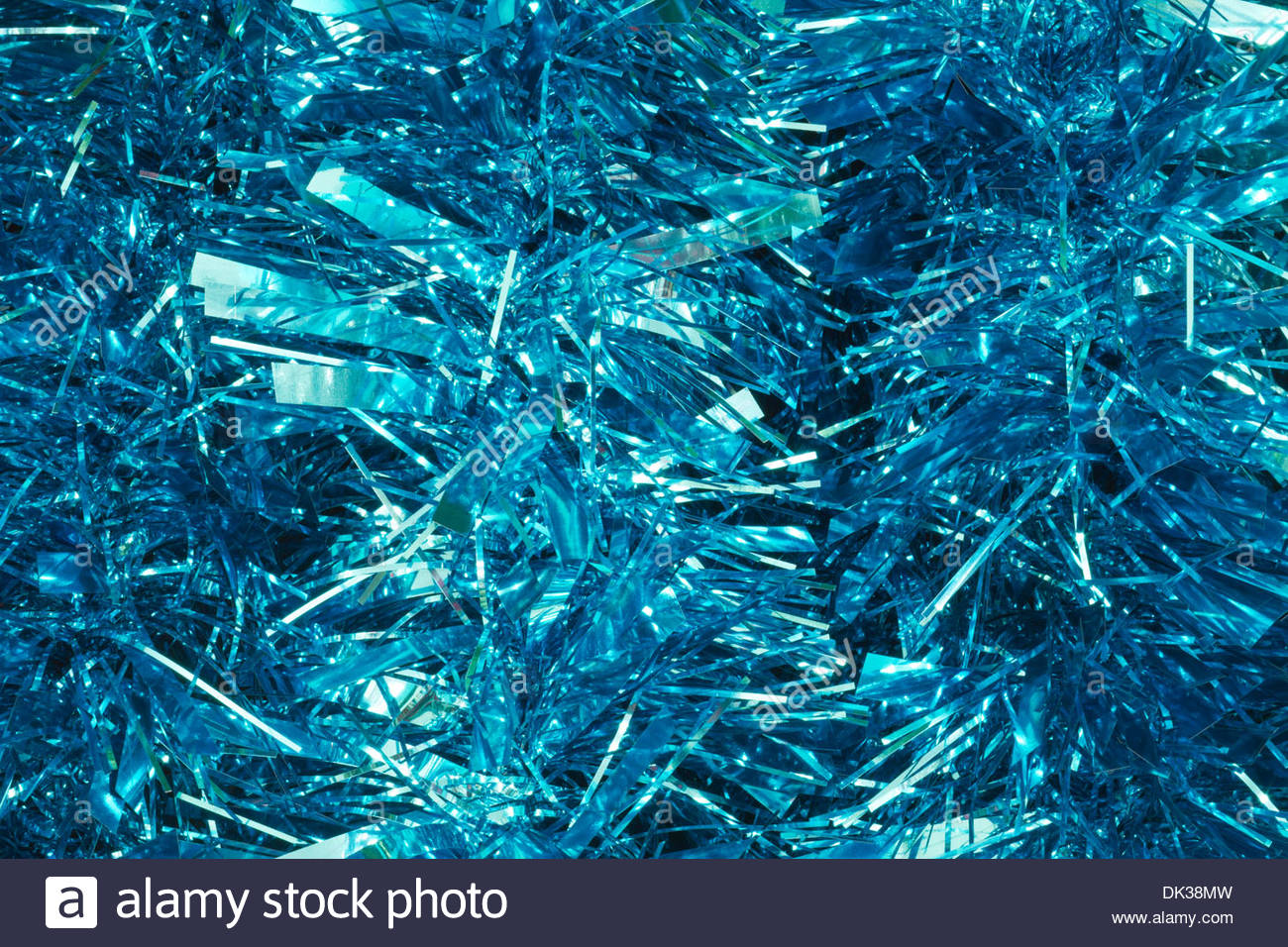 Blue Christmas Garland Tinsel For Wallpaper Or