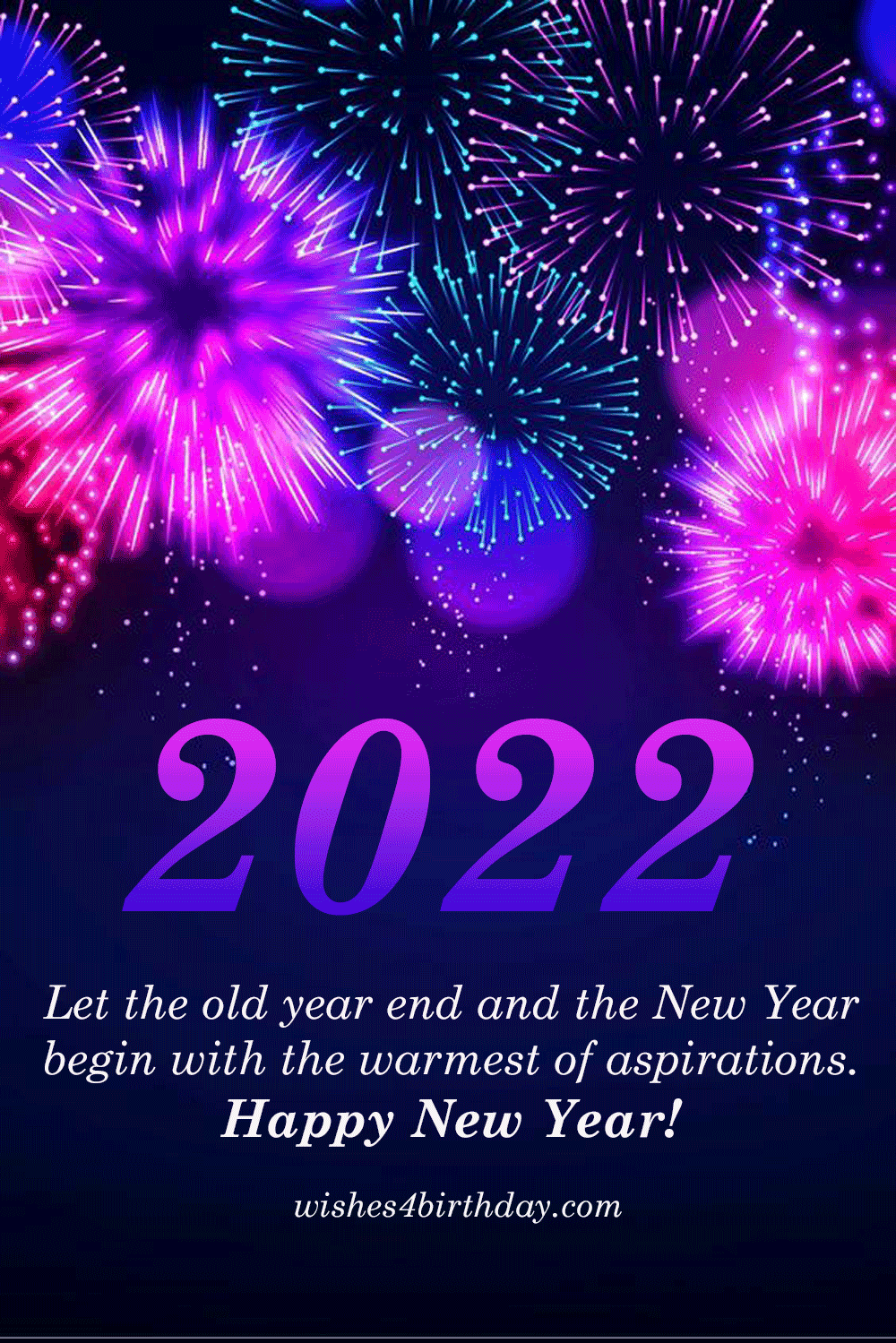 Let the old year end and the new year begin 2022 images with