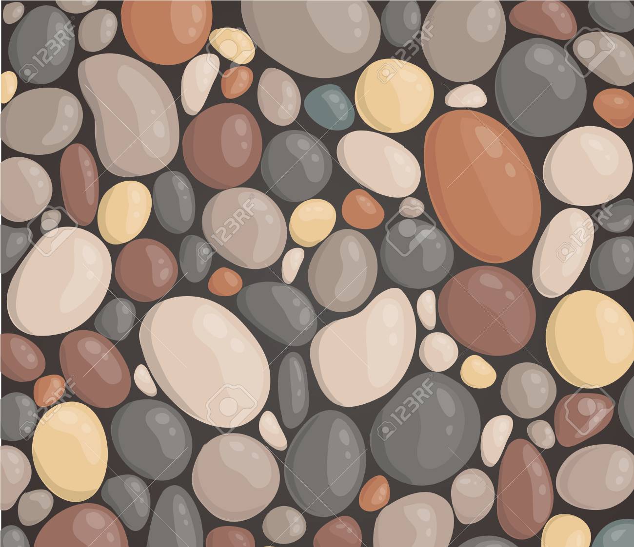 Modern Style Close Up Round Stone Background Wallpaper Vector