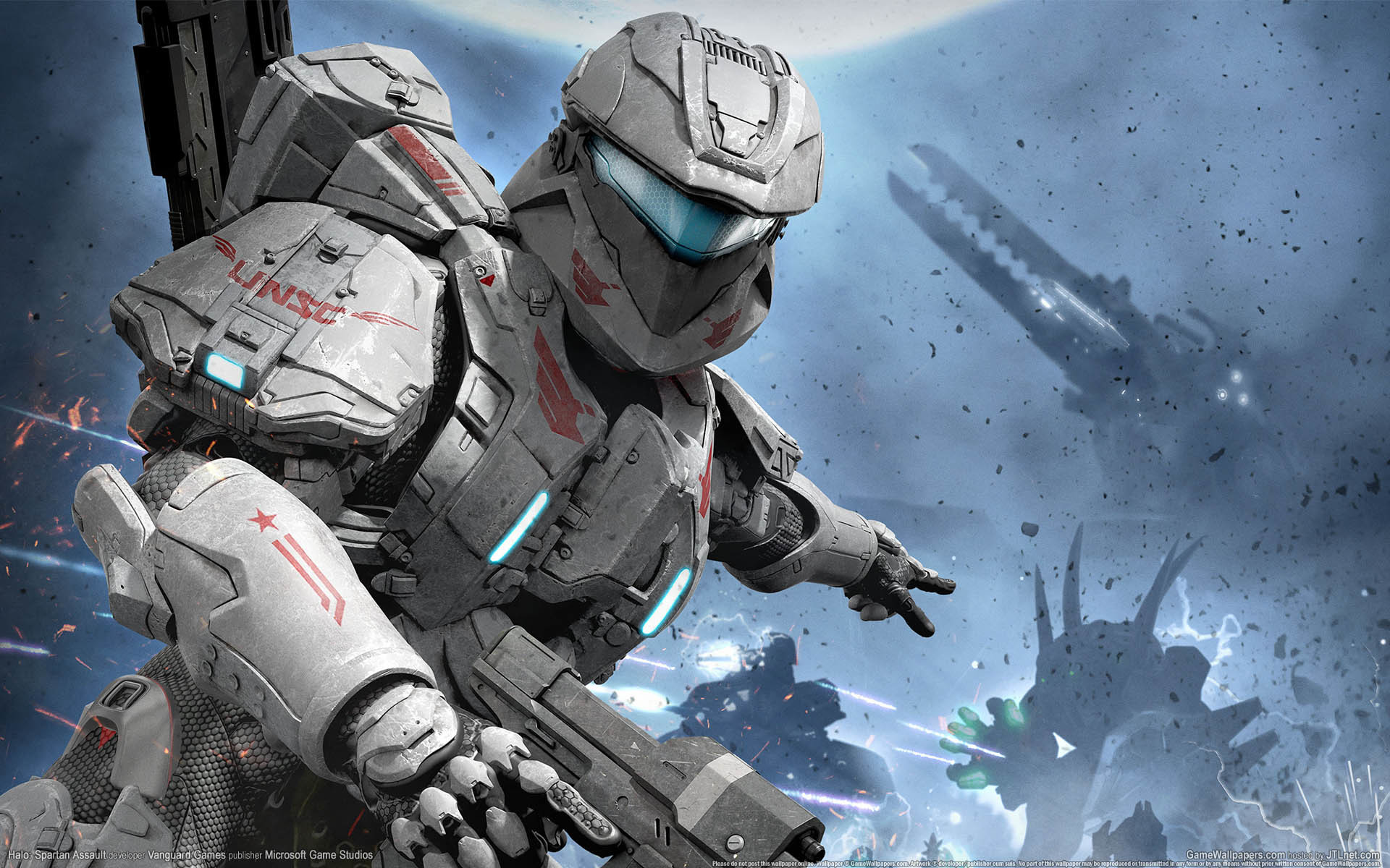 Wallpaper Halo Spartan Assault Game Space Pla