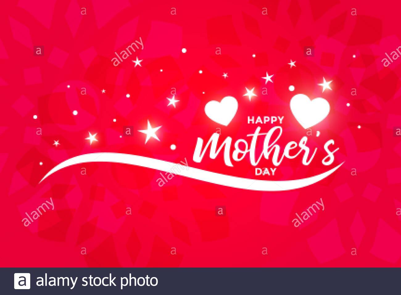Beautiful Happy Mothers Day Greeting Or Wallpaper Design Stock