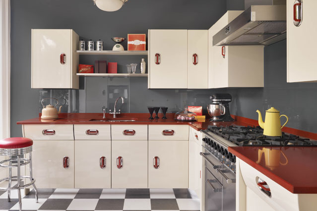 Free Download Vintage Style 50s Americain Design Patterns Kitchen