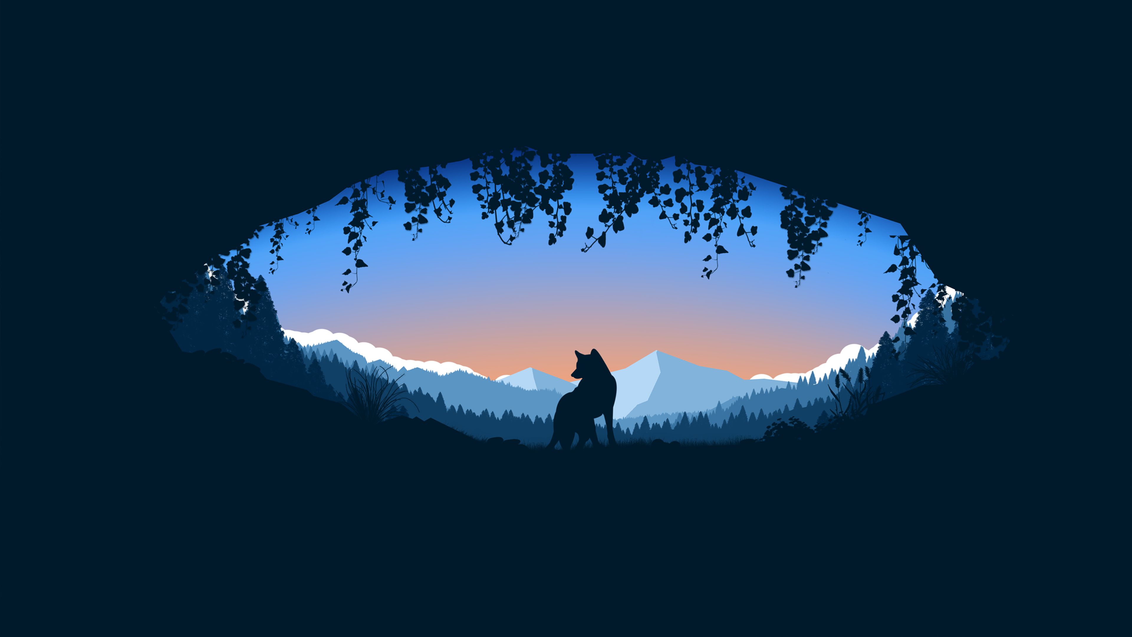 Wolf Aesthetic Wallpaper