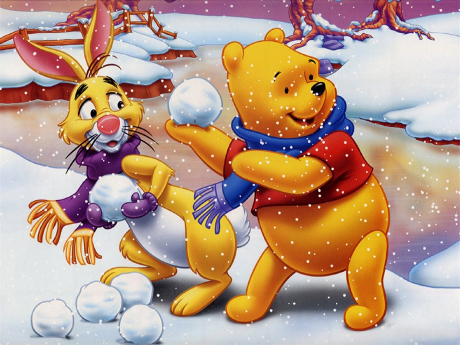 HD Winnie The Pooh Christmas Wallpaper