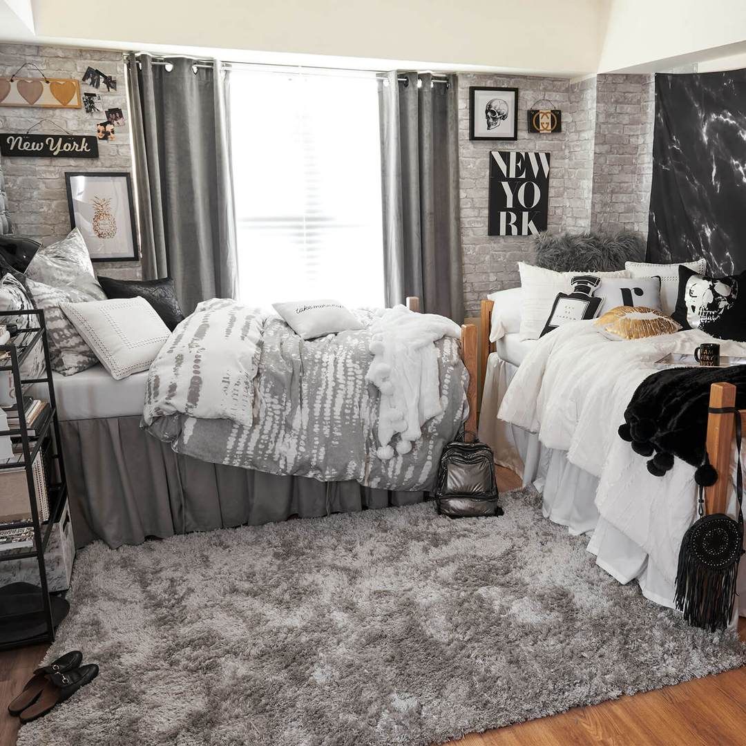 Grey And White Brick Removable Wallpaper Dorm In Cool