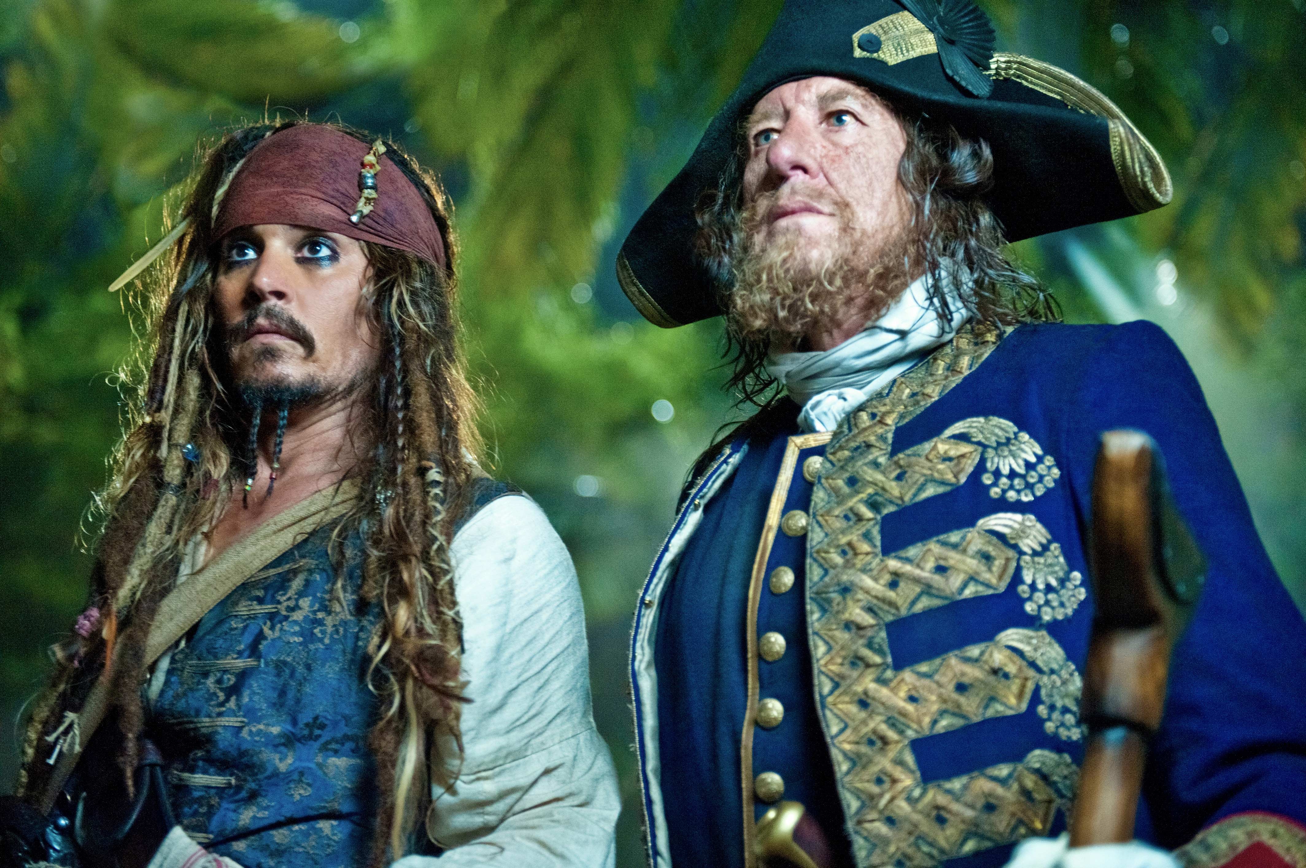 Jack Sparrow And Barbossa From Pirates Of The Caribbean Desktop