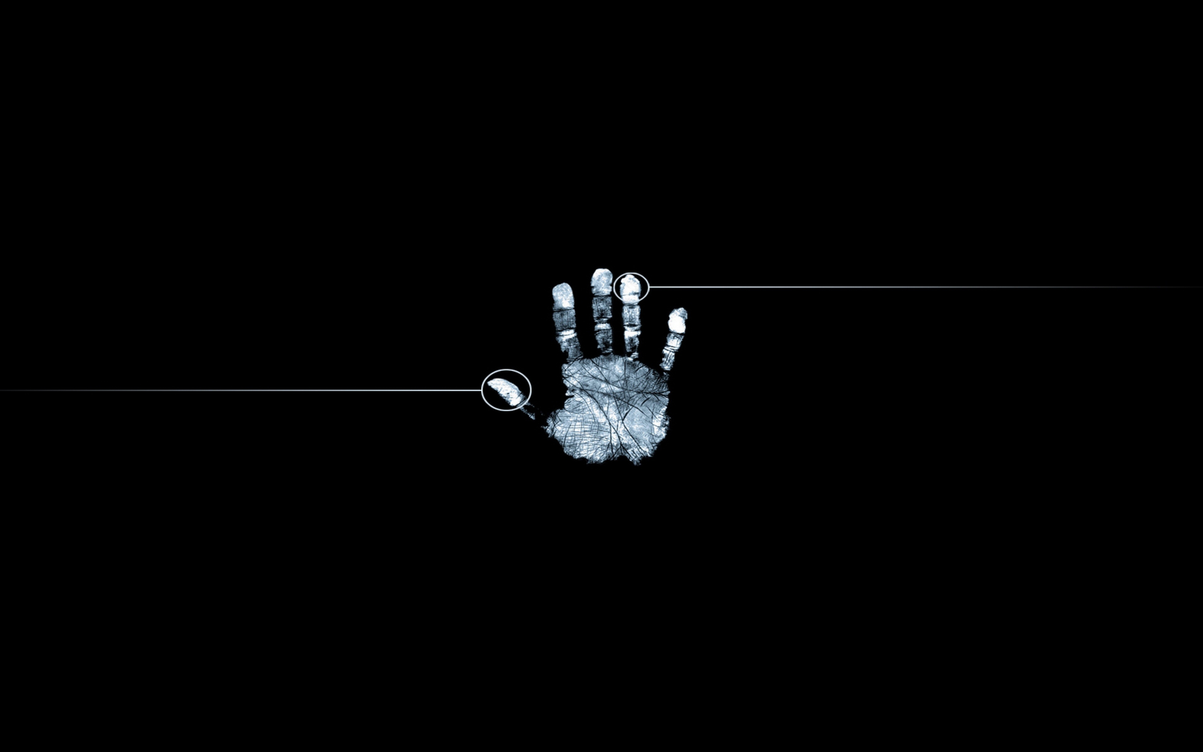  Fingerprint Hand Black white Wallpaper Background Ultra HD 4K 3840x2400