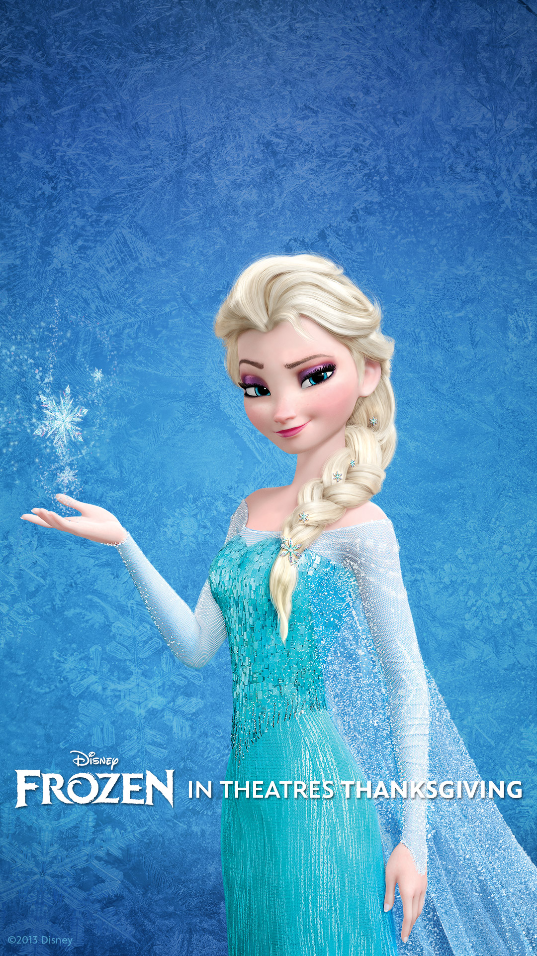 Disney Frozen Elsa Mobile Phone Wallpaper HD