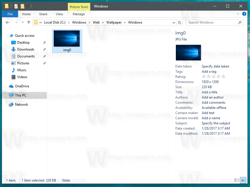 windows 10 default wallpaper first login command ntlite