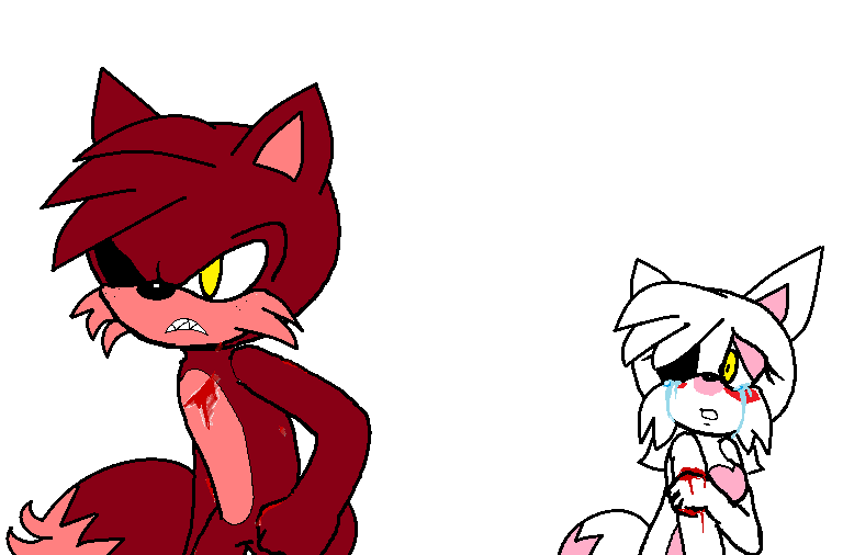 Foxy Protects Mangle By Misse The Cat