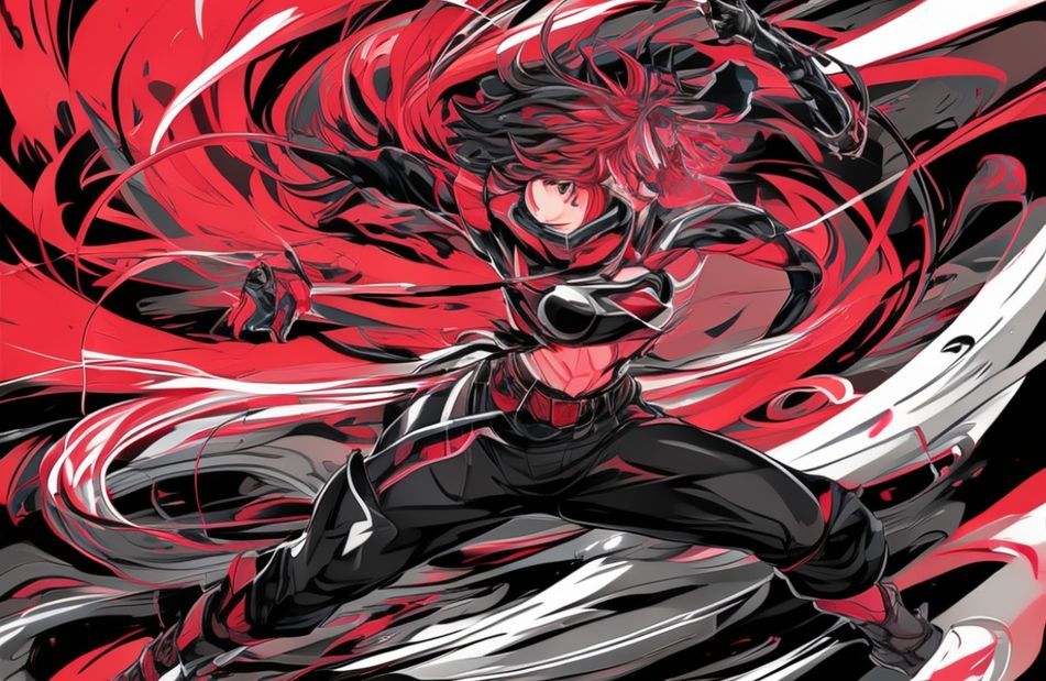 Red And Black Anime Wallpaper