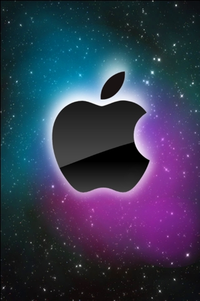 Apple Galaxy Logo HD Wallpaper iPhone