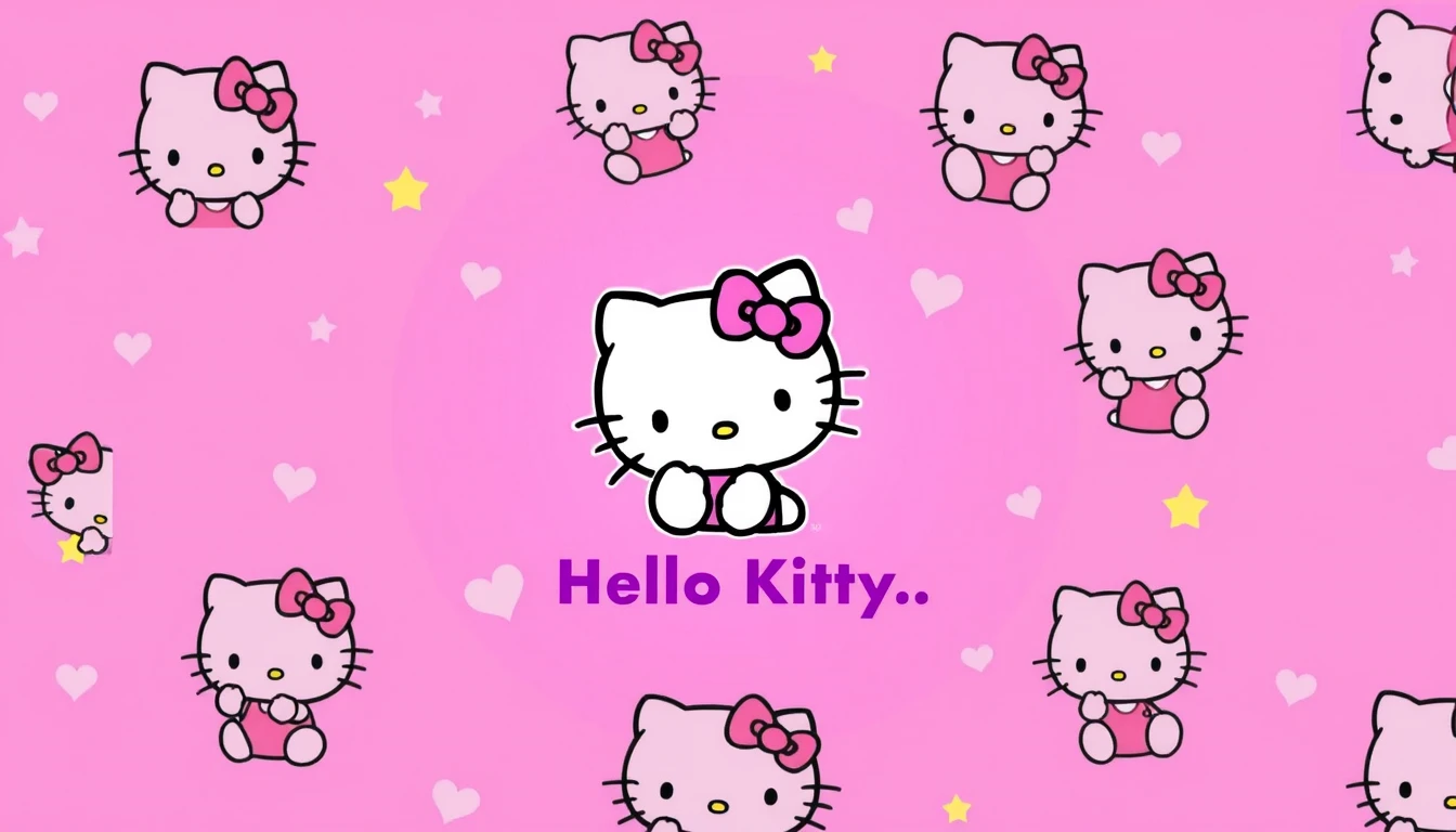 Purple Hello Kitty Wallpaper