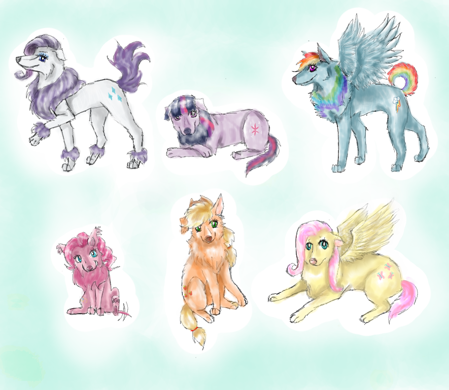 My Little Pony Dogs By Talitah
