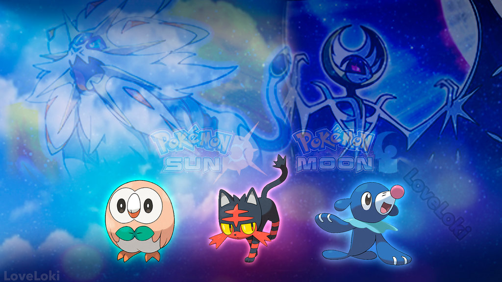 Free download Pokemon Sun and Moon Wallpaper by LoveLoki on [1024x576] for  your Desktop, Mobile & Tablet | Explore 50+ Pokemon Sun and Moon Wallpaper  | Sun Moon Stars Wallpaper, Sun And