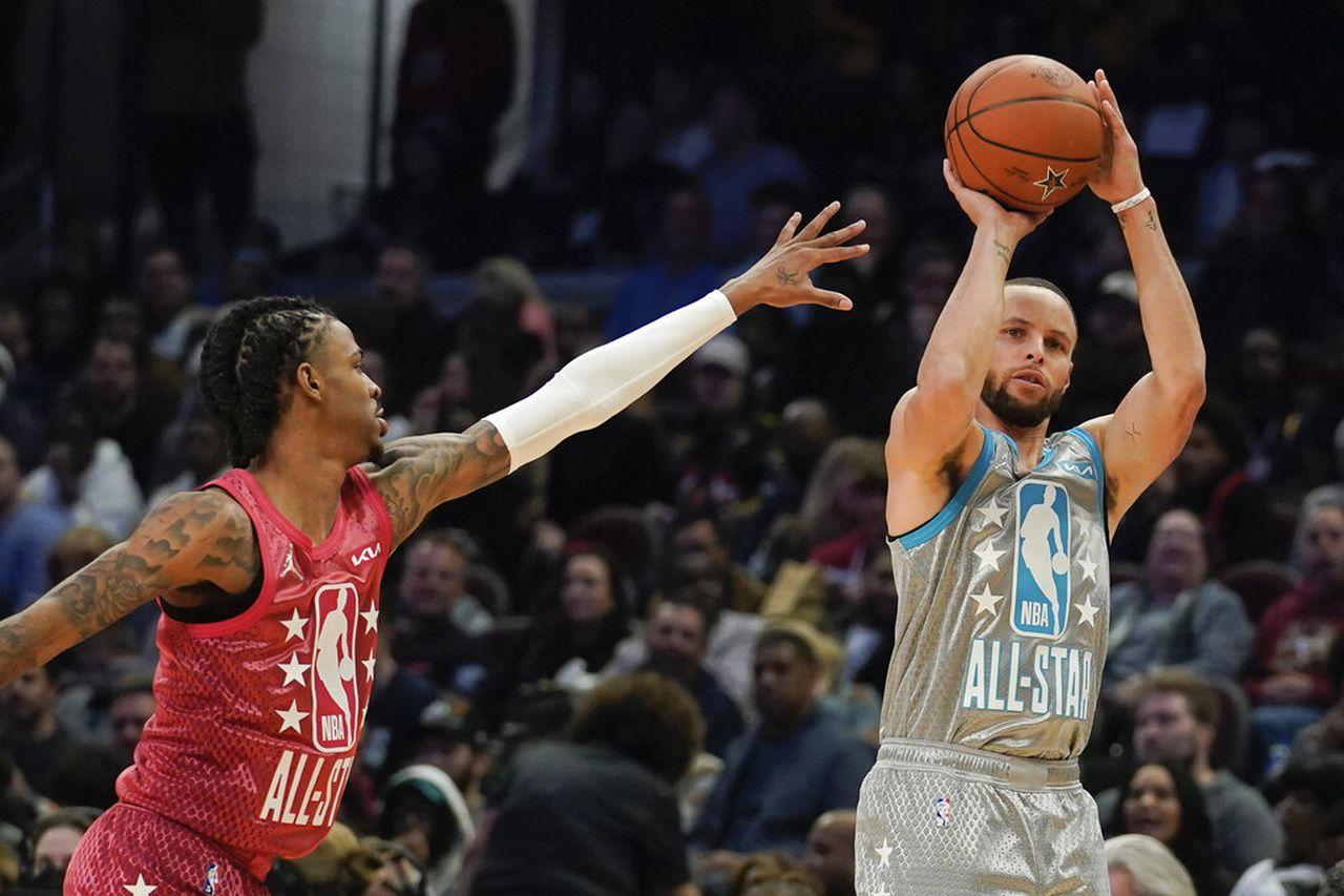 Steph Curry Goes Wild Scores Sets Point Record In Nba All