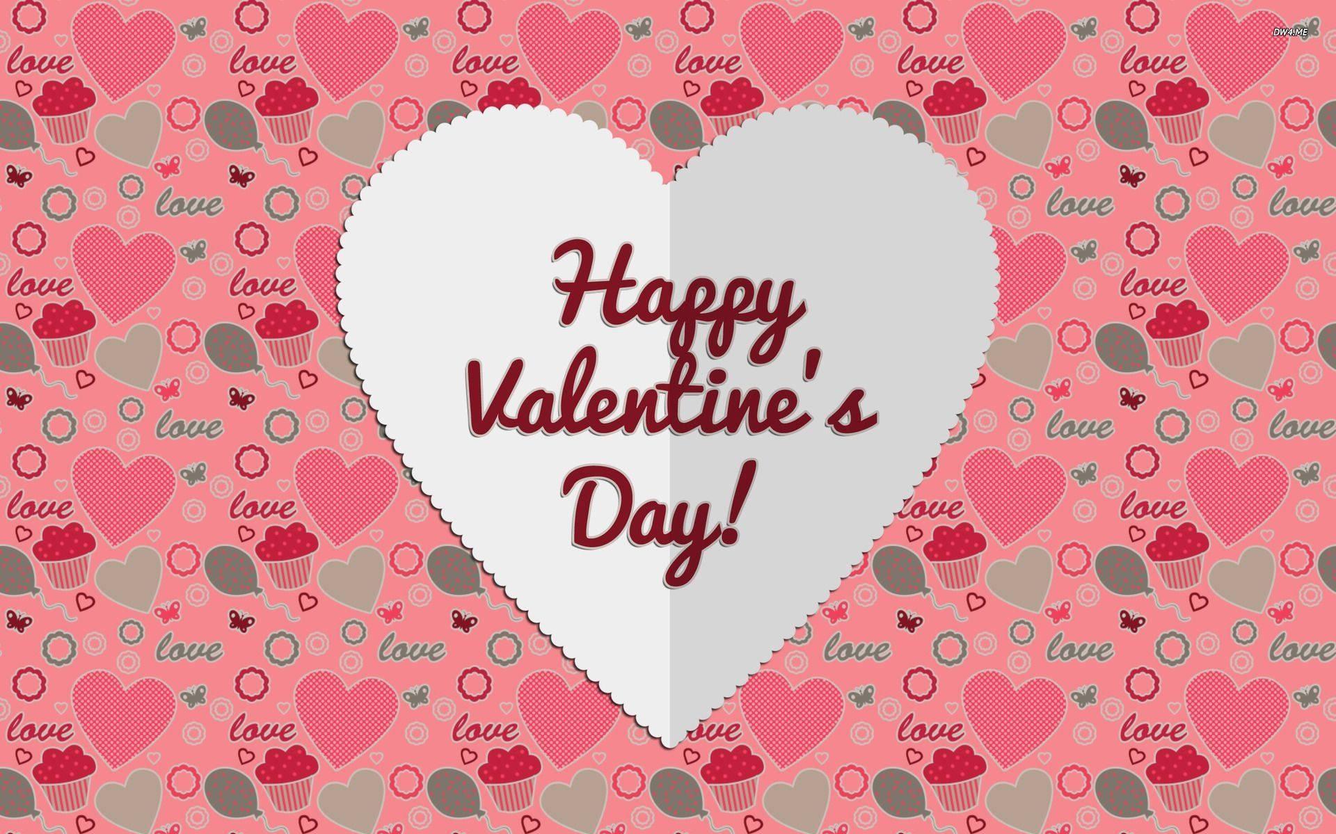 Download Cut Out Heart Valentines Desktop Wallpaper