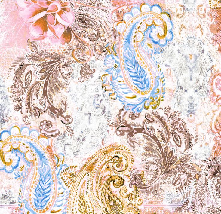 Colorful Paisley Wallpaper