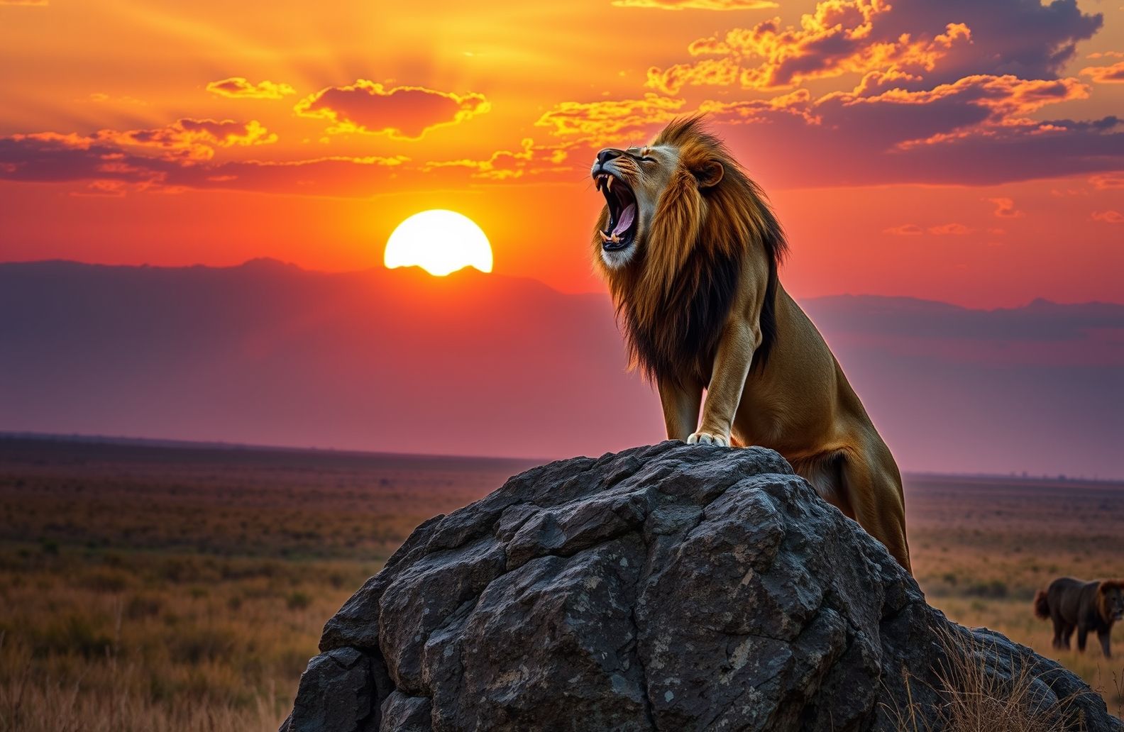 Lion Roar Wallpaper