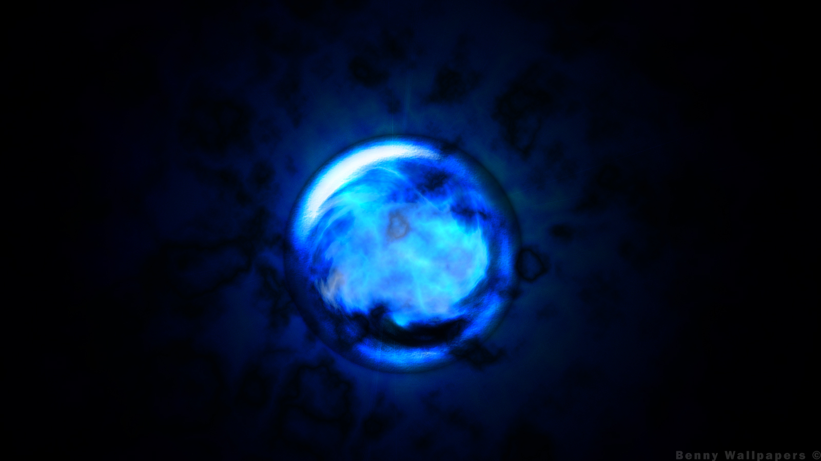Blue Ball Wallpaper By 92benny Customization Abstract