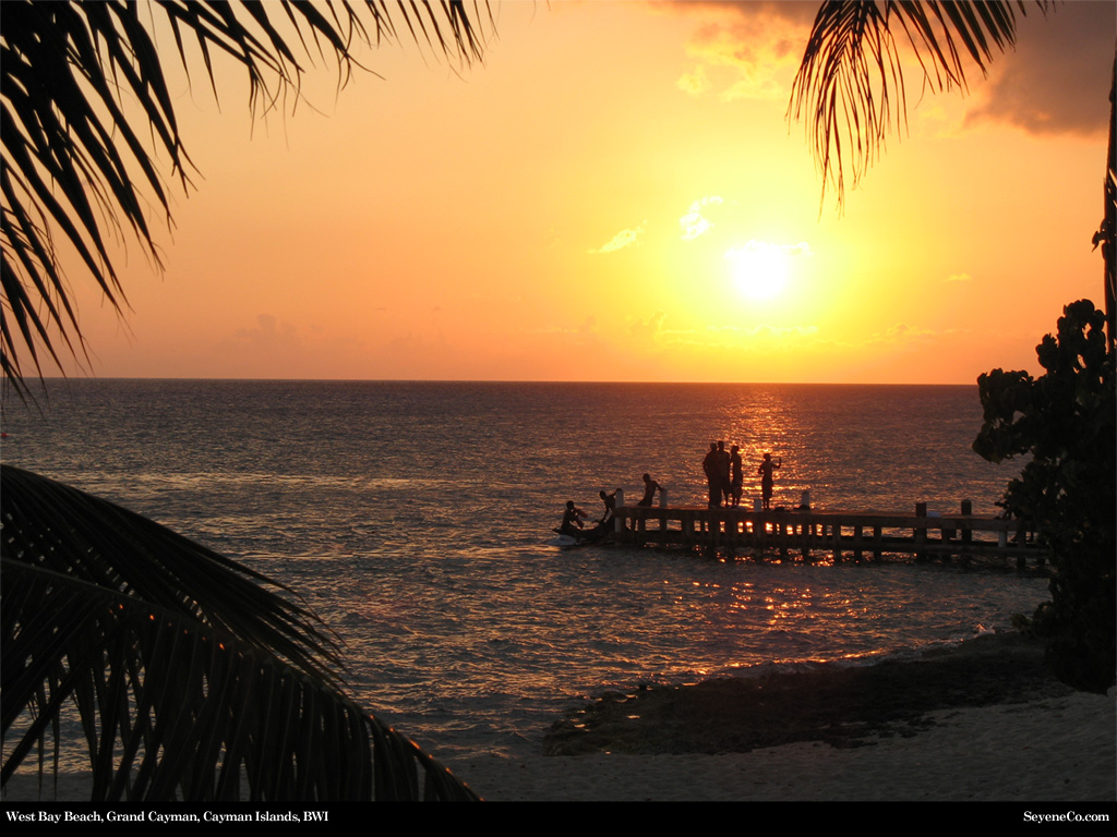 West Bay Beach Grand Cayman Islands Desktop Wallpaper