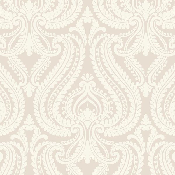 Imperial Grey Modern Damask Wallpaper Contemporary By