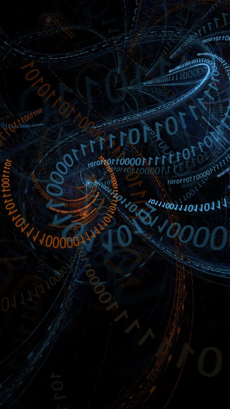 Code Coding Binary Abstract Patterns iPhone Wallpaper