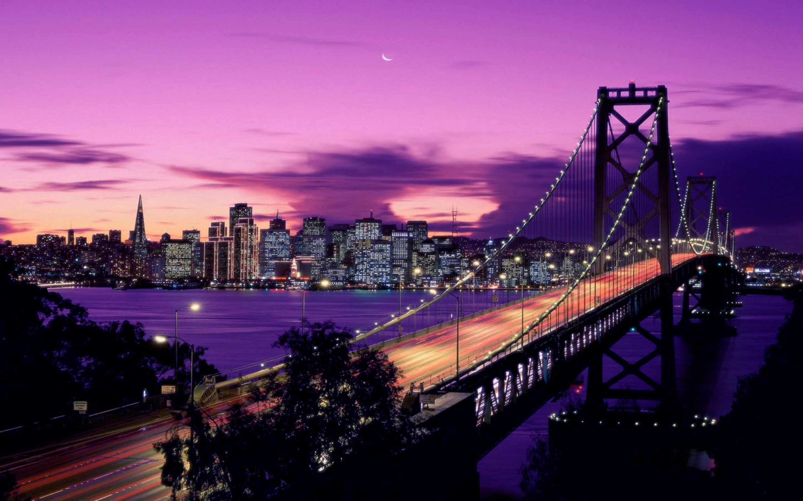 Sunset in San Francisco HD Wallpaper Background Image