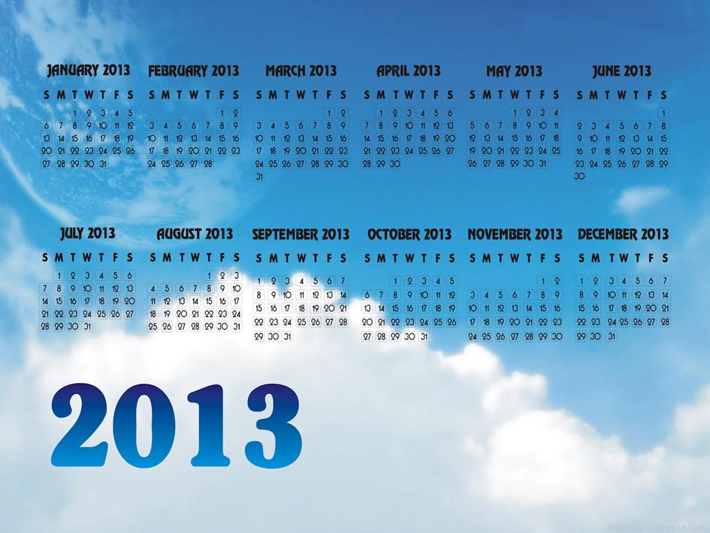 2013 Calendar Wallpapers