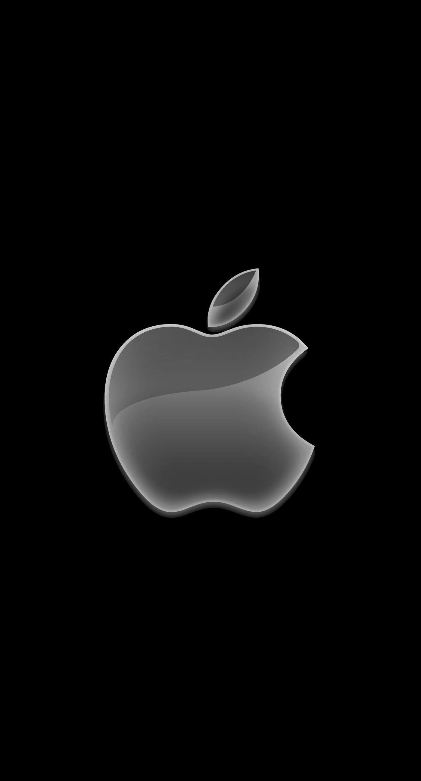Apple Logo Black Cool Wallpaper Sc iPhone6splus