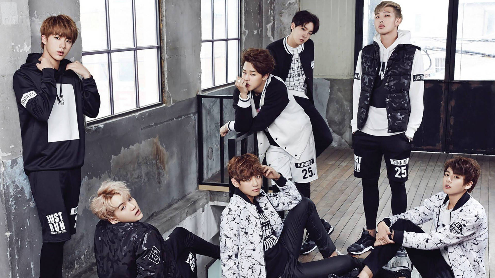 Bts Group Photo Wallpaper