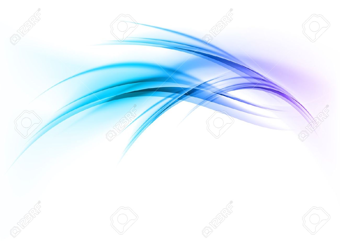 Blue Abstract Curves On The White Background Royalty Free Cliparts