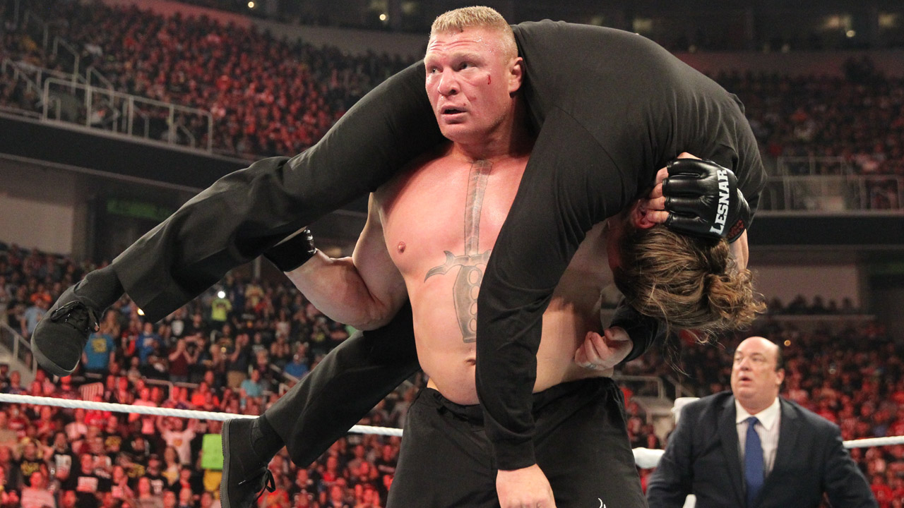 Wwe World Heavyweight Champion Seth Rollins Vs Brock Lesnar Never