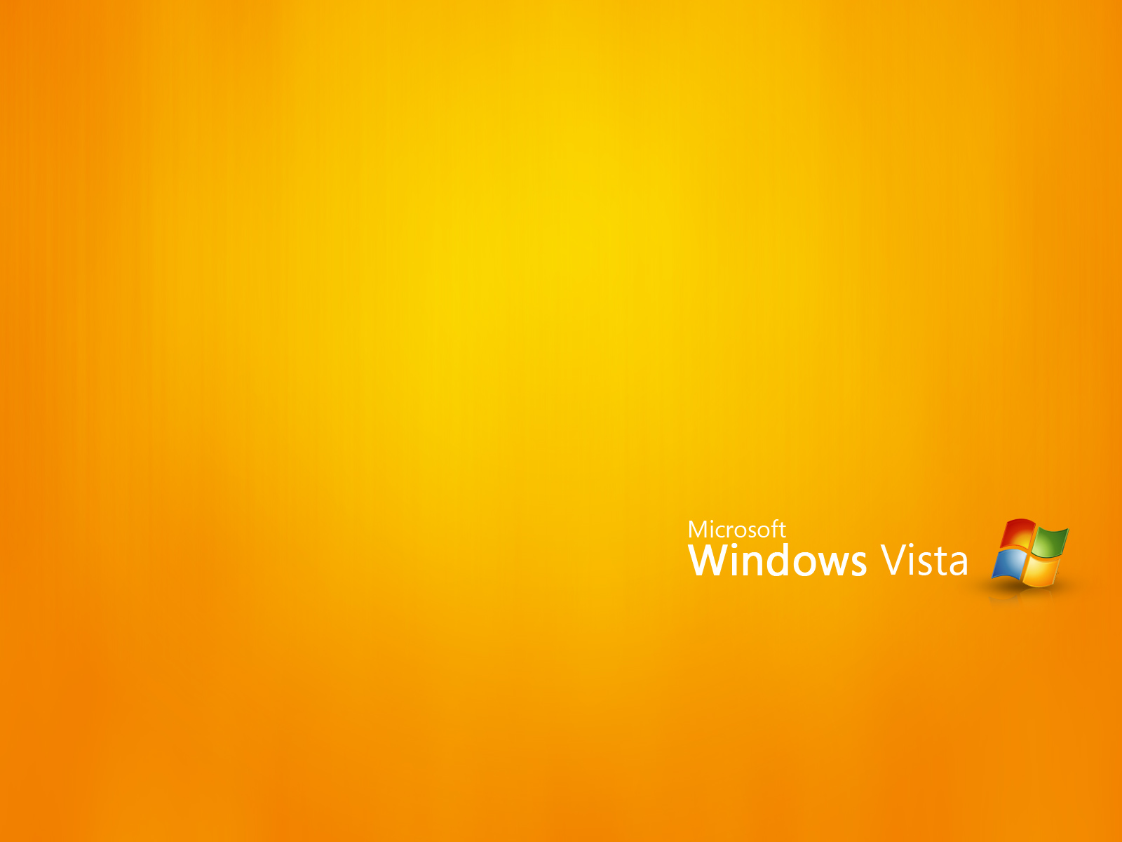 Windows Vista Orange Flat Wallpaper Geekpedia