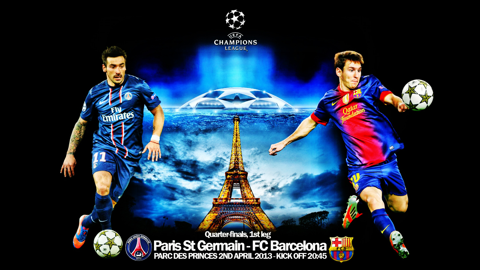 Psg Vs Fc Barcelona 2014 15 Champions League Wallpaper Wide Or Hd   I