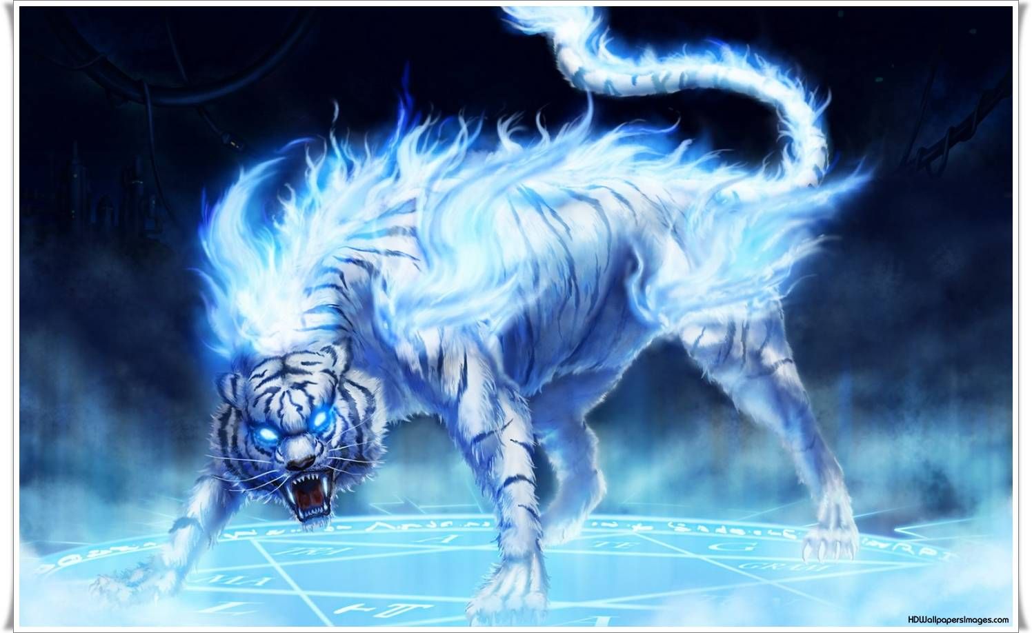 Animated Wallpaper Windows 3d Blue Tiger HD