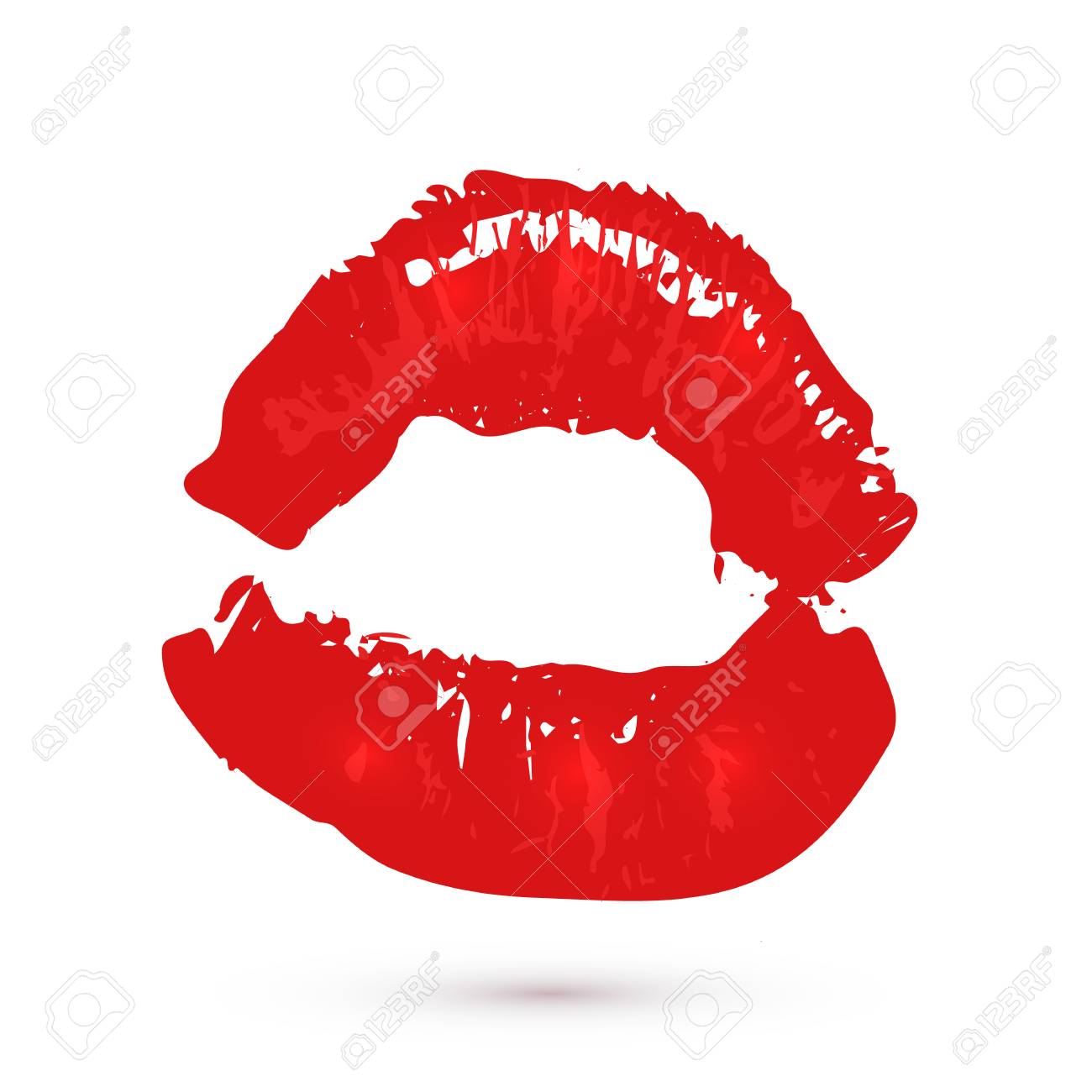 Free download Red Lipstick Kiss On White Background Imprint Of The Lips ...