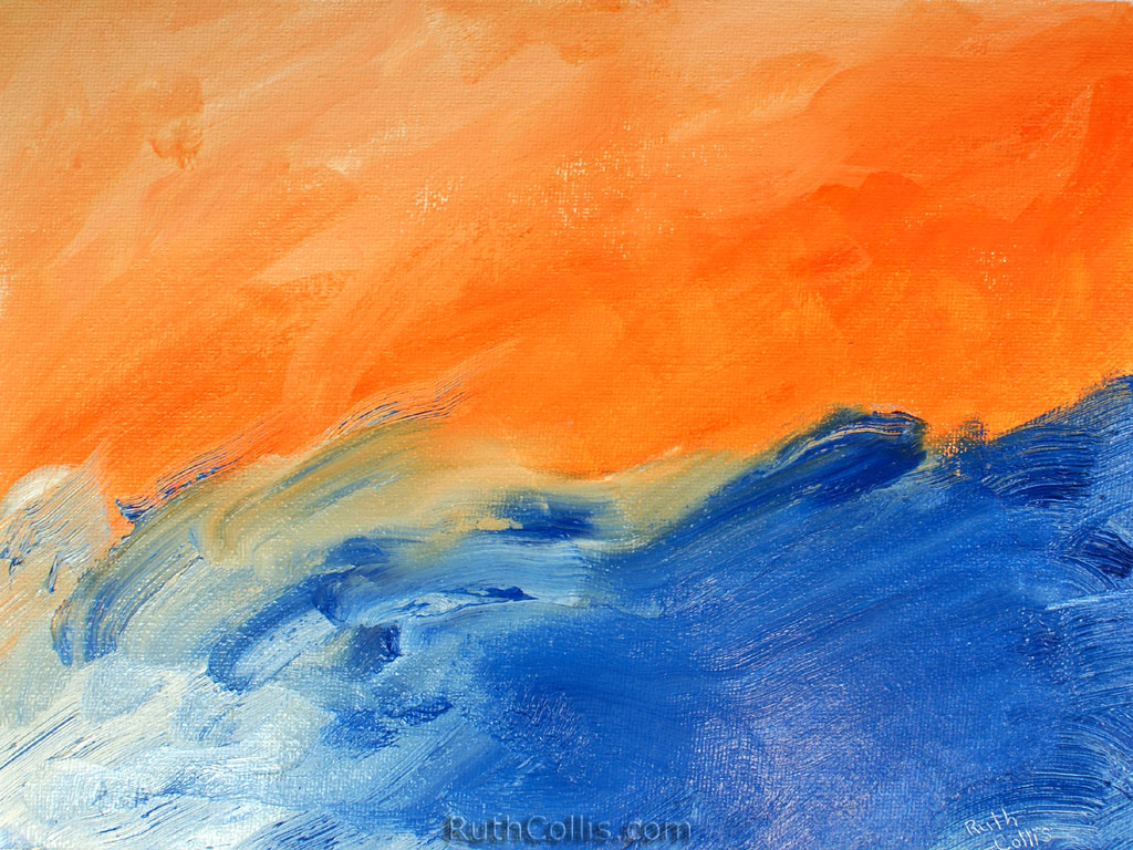 Orange Blue Abstract Wallpaper Ruthcollis