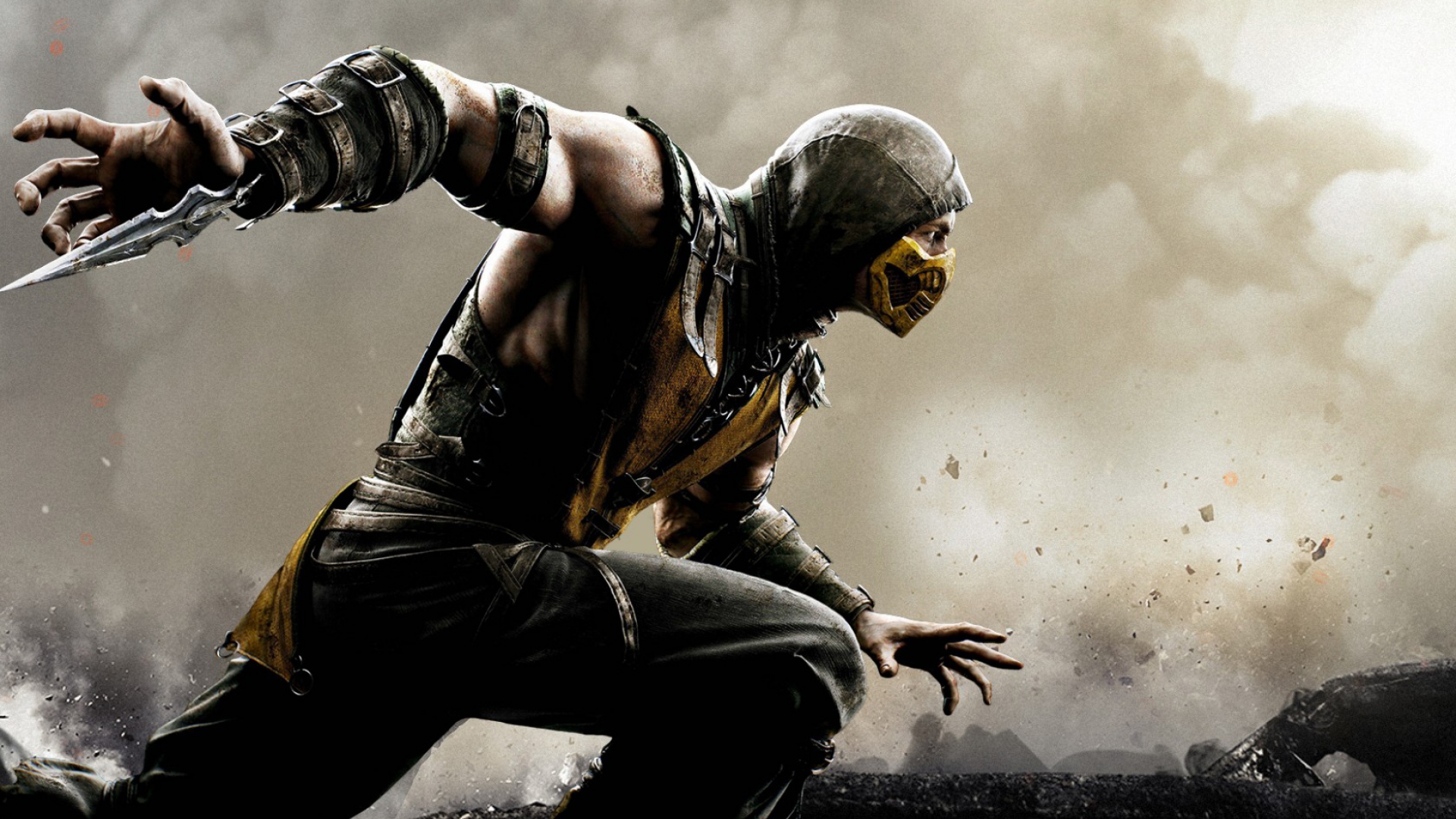 HD Background Mortal Kombat X Scorpion Wallpaper Wallpaperbyte
