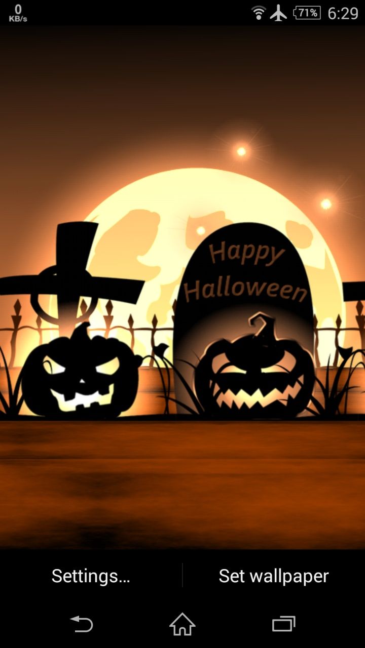 Happy Halloween Pumpkin Live Wallpaper For Android