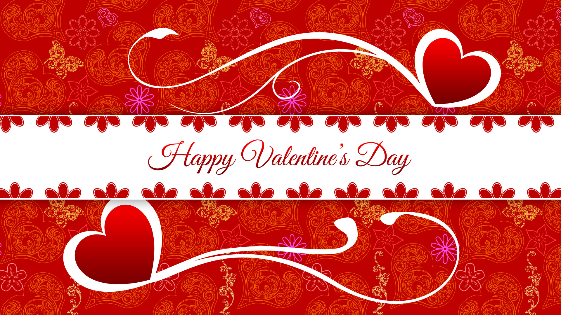 Free Download Happy Valentines Day Card Hd Wallpaper Background Image