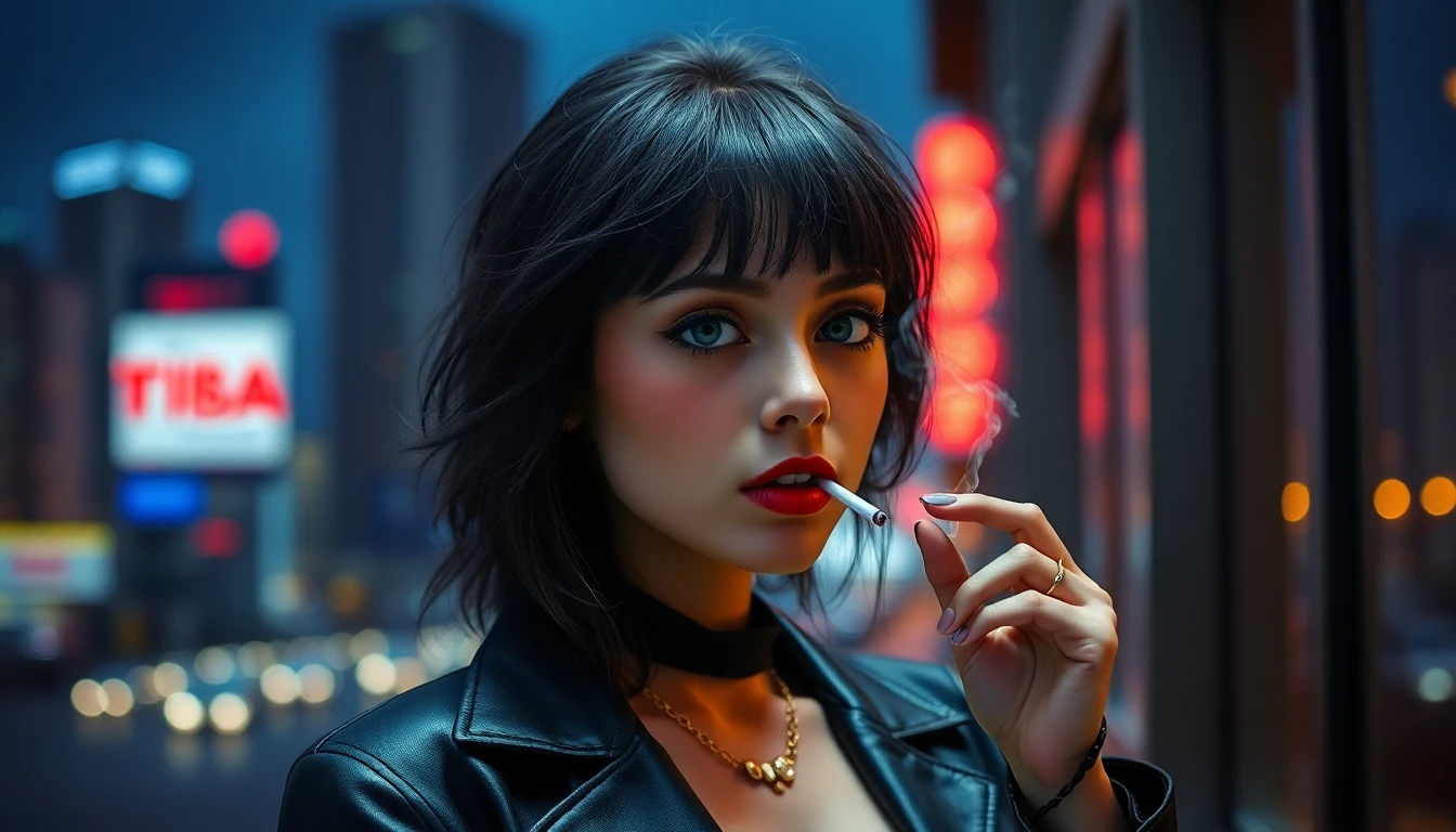 Girl Smoking Wallpaper
