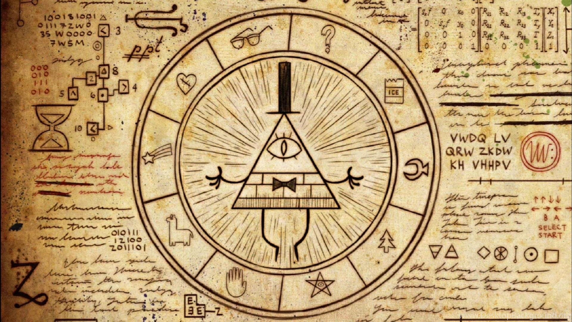 Artwork Mystery Symbols Symbolism Mystic Gravity Falls Wallpaper