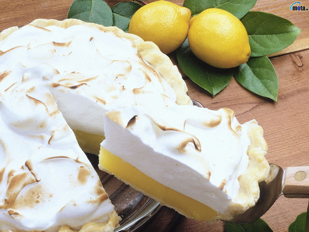 Wallpaper Lemon Pie Meringue