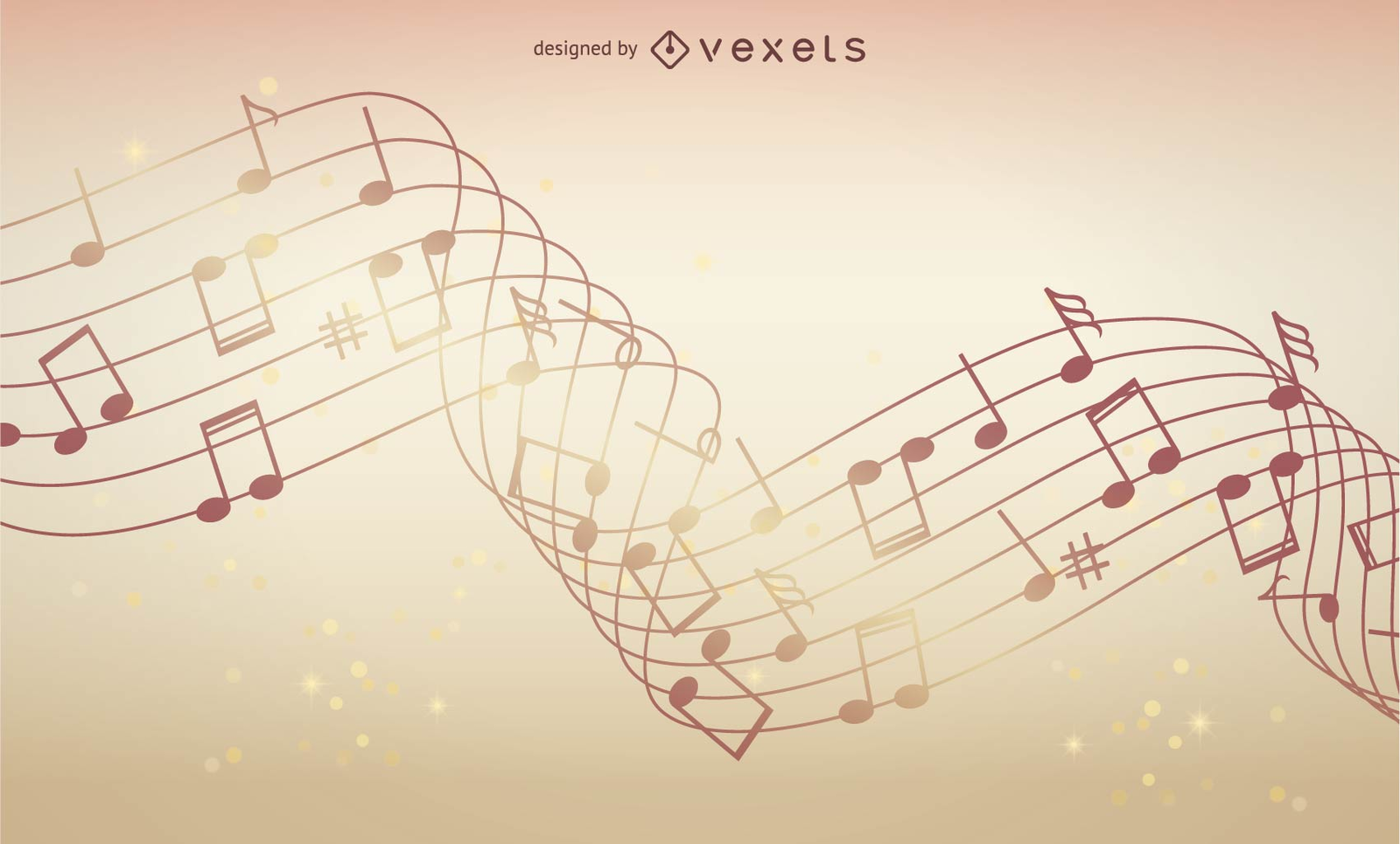 Abstract Music Background Vector Illustration Wallpaper